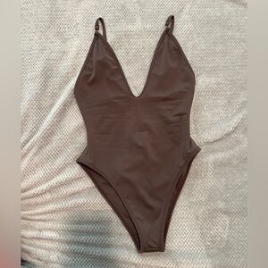 Gooseberry Brown One-Piece Swimsuit